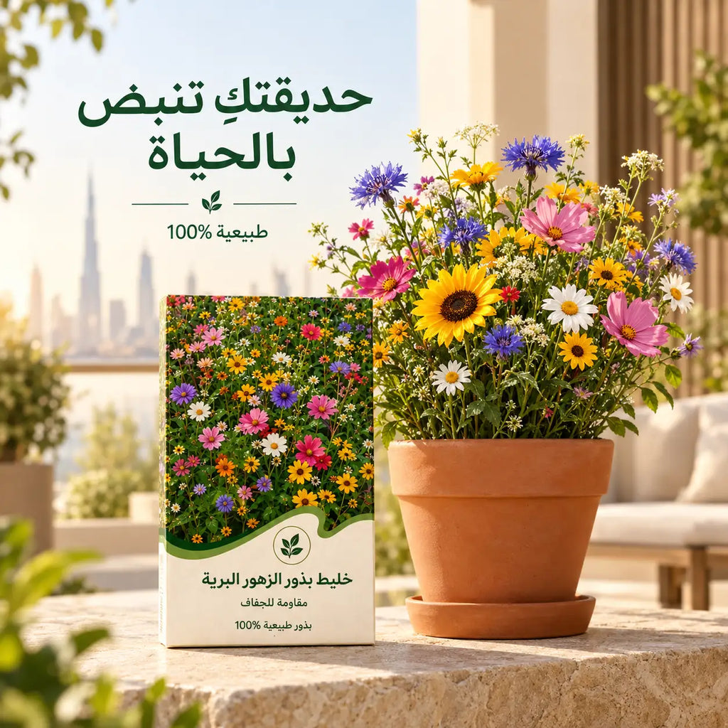 خليط بذور الزهور البرية الألمانية (14 صنفاً) –qatar