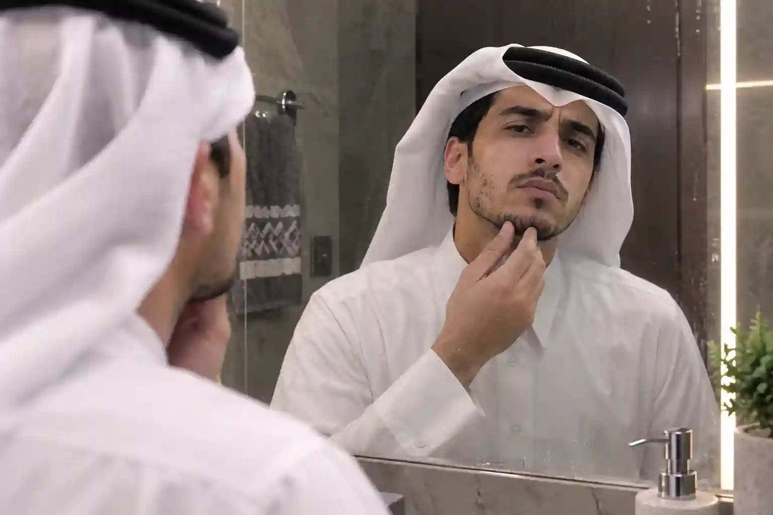 قبل الاستخدام - فراغات في اللحية